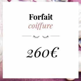 forfait coiffure mariage