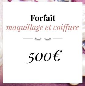 forfait maquillage et coiffure mariage
